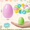 50 PCS Plastic Easter Eggs, 2.4'' Bulk Empty Easter Eggs in 5 Colors, Hinged Fillable Eggs for Easter Egg Hunt, Perfect Basket Stuffers, Easter Party Favor for Kids